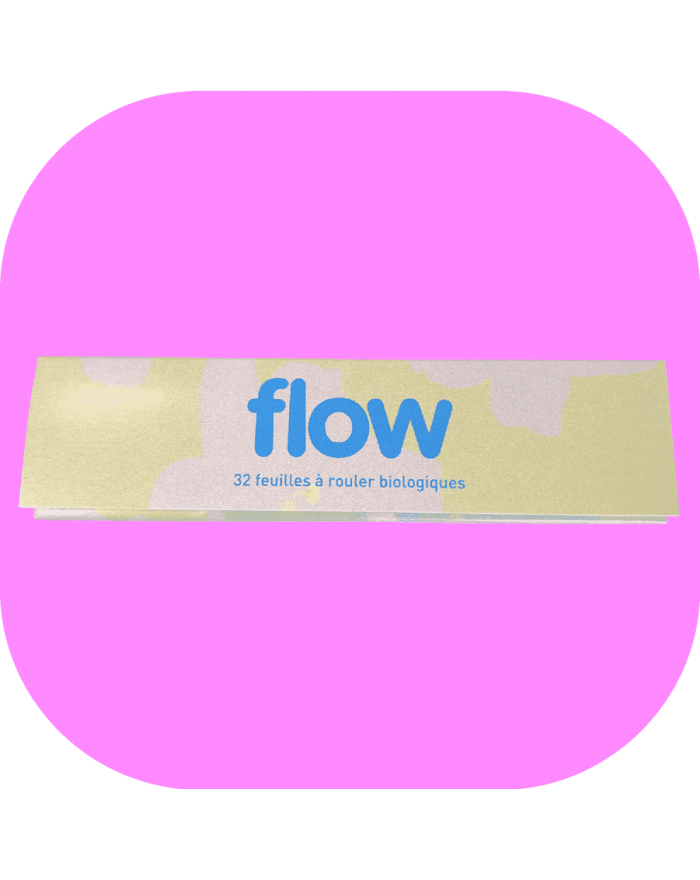 Feuilles Flow Fleurs 1/4 de slim  fond rose